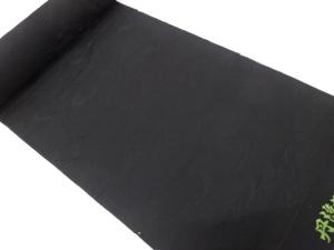 アンティーク　霞に草花模様織り出し　羽尺反物